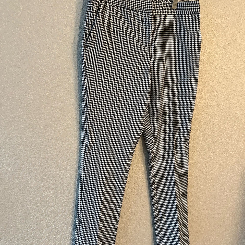 Vince Camuto Men's Black and White Patterned Dress Pants